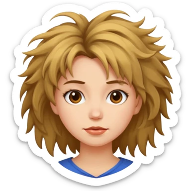 Quiero una mujer despeinada sticker