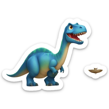 Dinosaur observing Shabbat  sticker