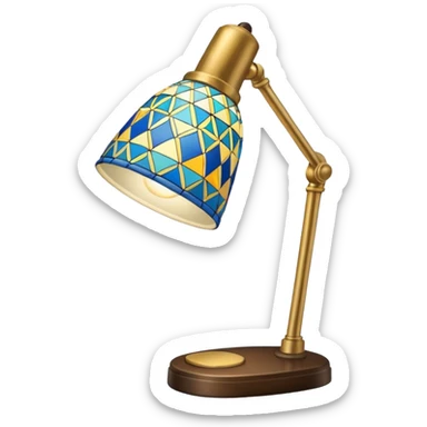 patterned desk lamp sticker
