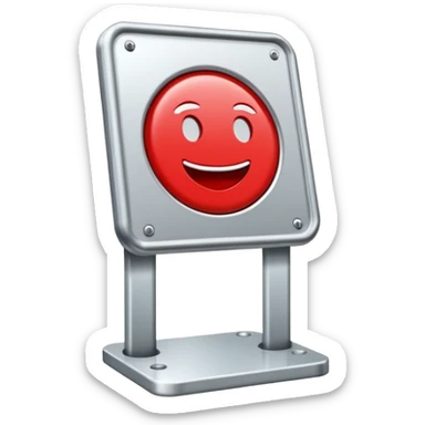 Ein klassisches Werbeschild oder Plakat auf einem Ständer. sticker