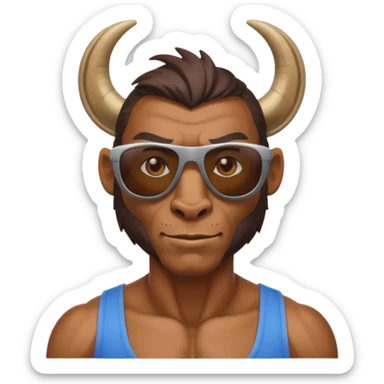 Sigma Goat Man sticker