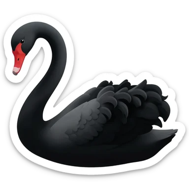 Black swan sticker