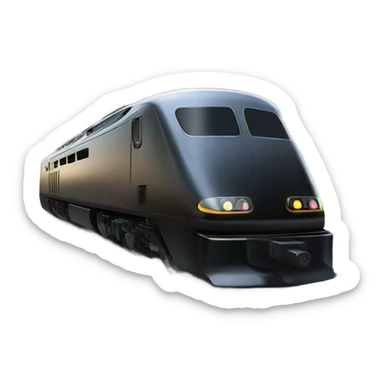 A electric locomotive (With little shiny black Kirby eyes) sticker