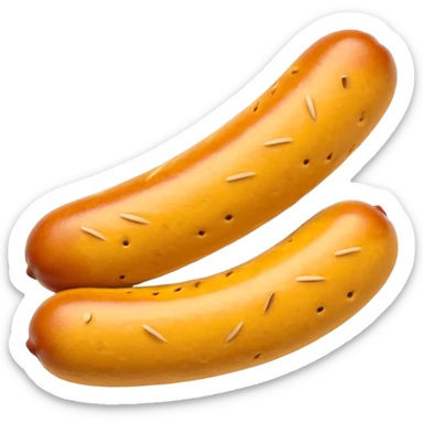 mustard sausage  sticker