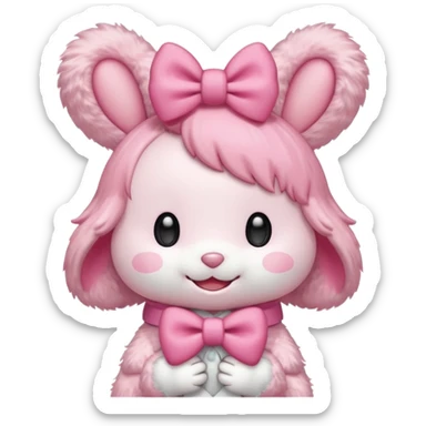 cute mymelody with sign that says great work sticker