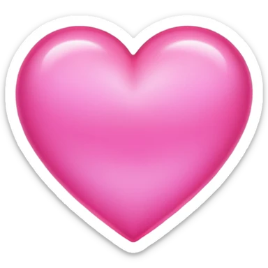 A glowing pink heart. Make it glow like crazy. Very bright and intense. More glow. Illuminated by a very bright light behind it sticker