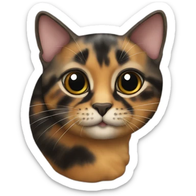 Tortoiseshellcat sticker
