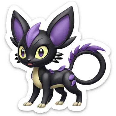 Meloetta-Liepard-Nargacuga-Noibat-Pokémon-Fakémon-fusion-hybrid-creature sticker