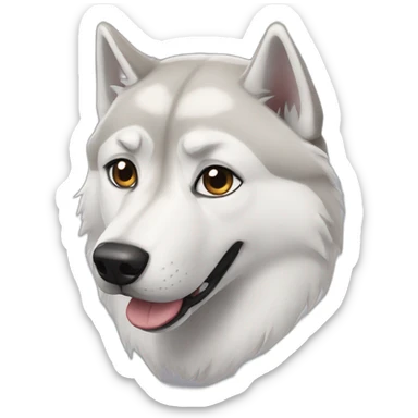 syberian husky sticker