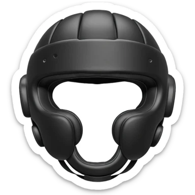 MMA headgear object icon, protective sparring helmet, padded texture, 3D cartoon, mobile game icon style, centered, clean background, no text, no watermark sticker