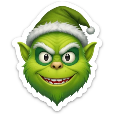 Burglar grinch sticker