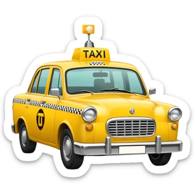 taxi 70s sticker