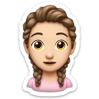 Moño rosa palo sticker