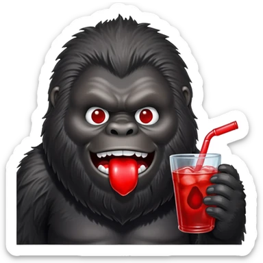 make me a big foot black buy eating kool aid sticker