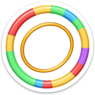 Hula hoop sticker