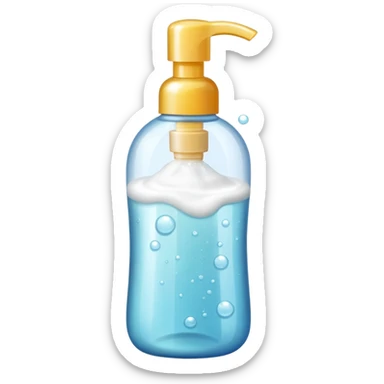 Shampoo for pet with foam sticker