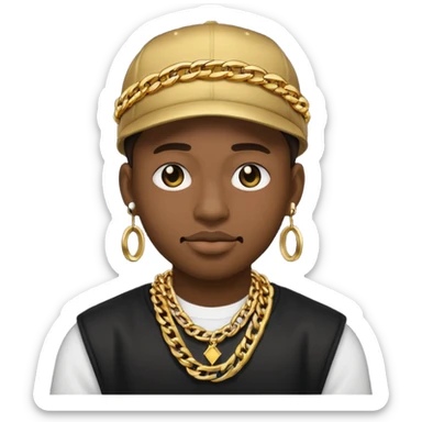 I'm just want a emojii like rapper only face sticker