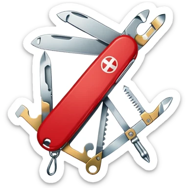 swiss knife sticker
