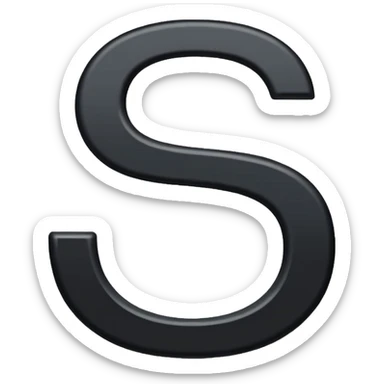 the letter G with a line through the middle sticker