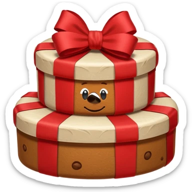 dookie with a bow sticker