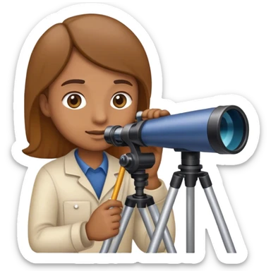Generate me an emoji for an AI model that is an astronomer. sticker