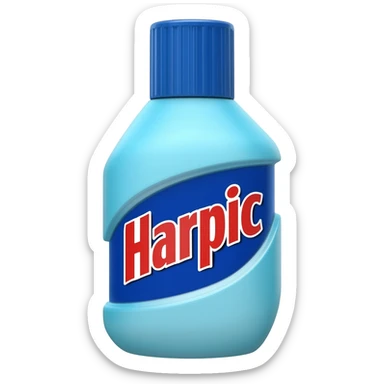 harpic bottle sticker