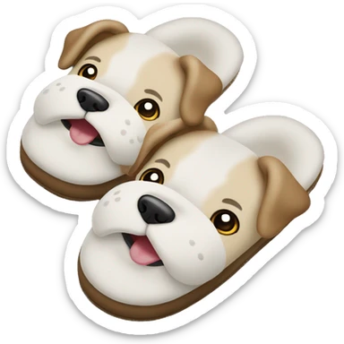 dog slippers ￼ sticker