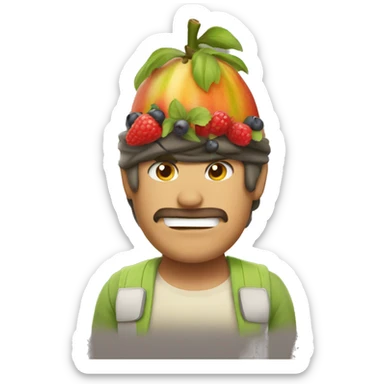 Fruits hero sticker