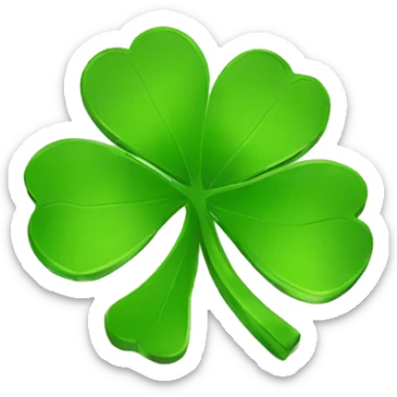 coin with Shamrock sticker