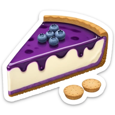 Blueberry cheesecake sticker