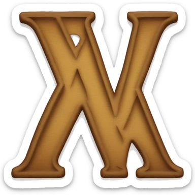 letter m with the letter a in the middle  sticker