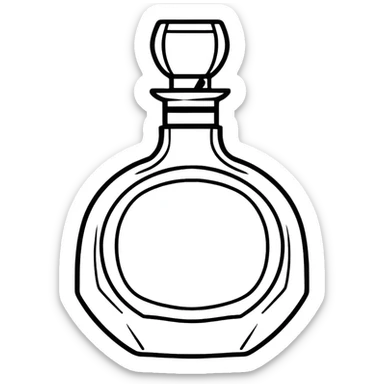 collectible vintage AVON perfume bottle shaped like a figurine sticker