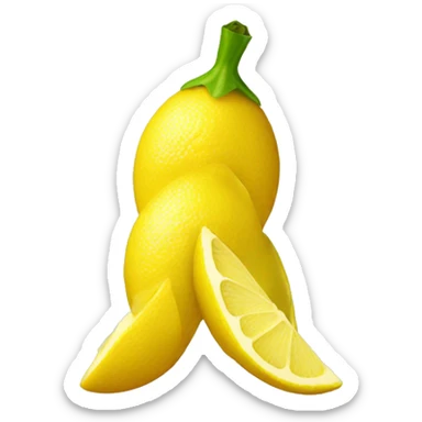 lemon peel sticker