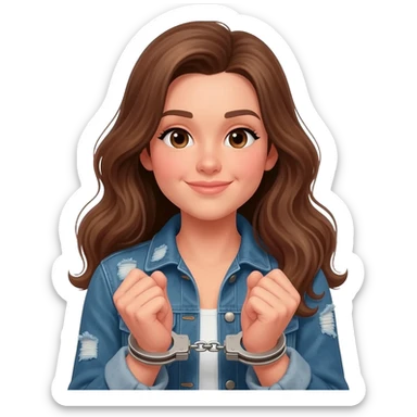 Country girl in handcuffs sticker