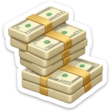 plain ivory money sticker