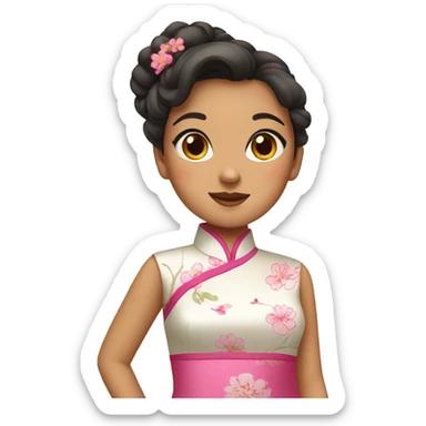girl in qipao sticker