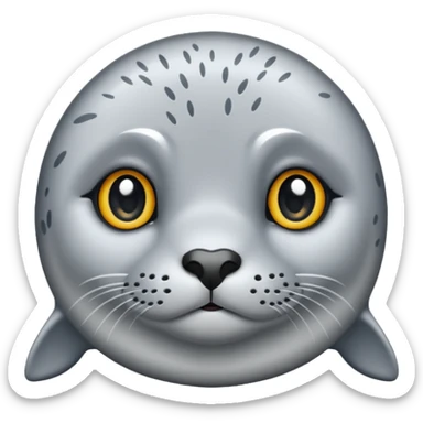 Harbor seal sticker
