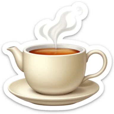 a cup of tea sticker