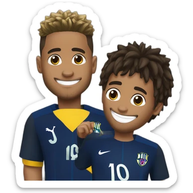 Neymar jr et vini sticker