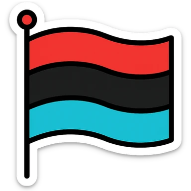 flag representing Karelian nationalism, strong colors, minimalistic, no text sticker