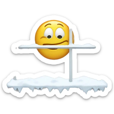 Snow out window sticker