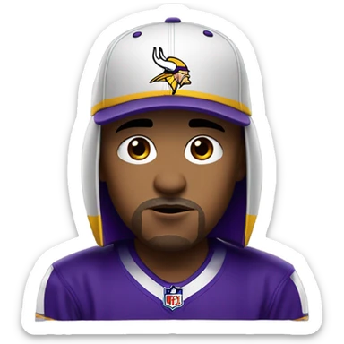 Minnesota Vikings fan crying sticker