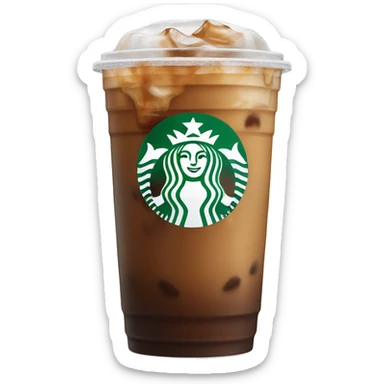 starbucks iced coffee sticker