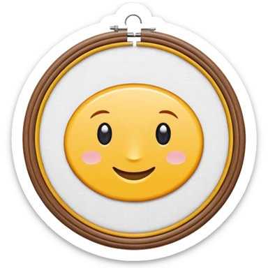 embroidery hoop sticker