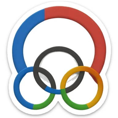 Olympic rings sticker