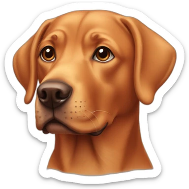 Red labrador sticker