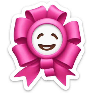 Pinke schleife sticker