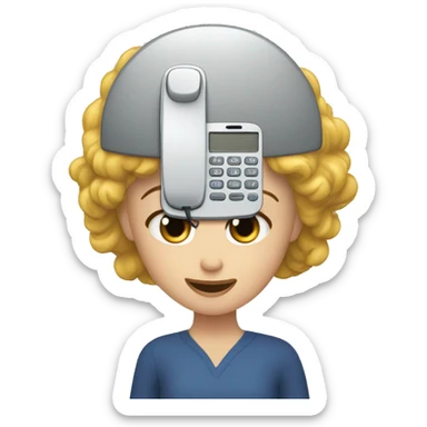 Telefono con texto en pantalla: Laura... Principesa! sticker