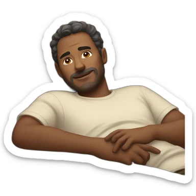 man take rest sticker