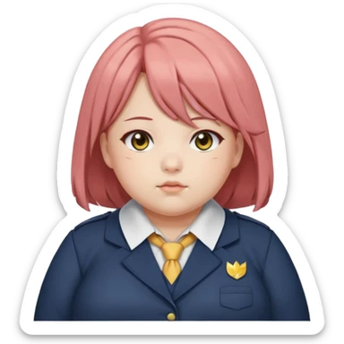 fat kasane teto from vocaloid OBESE sticker